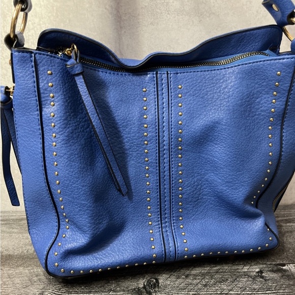 Montana West Handbags - Montana West Royal Blue Studded Pebbled purse